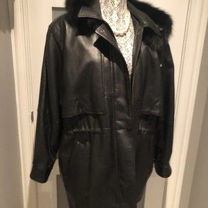 High Quality SzXXL NWTs Italian Lamb Leather coat